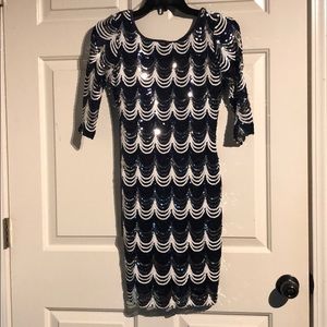 Fitted Sequin Dress